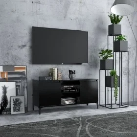 TV cabinet with black metal legs 103.5x35x50 cm by vidaXL, TV Furniture - Ref: Foro24-805969, Price: 62,76 €, Discount: %