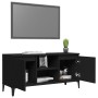 TV-Schrank mit schwarzen Metallbeinen 103,5x35x50 cm von vidaXL, TV-Möbel - Ref: Foro24-805969, Preis: 63,46 €, Rabatt: %
