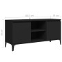 TV-Schrank mit schwarzen Metallbeinen 103,5x35x50 cm von vidaXL, TV-Möbel - Ref: Foro24-805969, Preis: 63,46 €, Rabatt: %