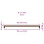 Tiradores para armarios 5 uds acero inoxidable bronce 480 mm
