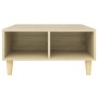 Sonoma oak plywood coffee table 60x60x30 cm by vidaXL, Coffee table - Ref: Foro24-805980, Price: 45,04 €, Discount: %