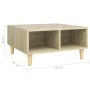 Couchtisch aus Sonoma-Eichensperrholz, 60 x 60 x 30 cm von vidaXL, Couchtisch - Ref: Foro24-805980, Preis: 44,50 €, Rabatt: %