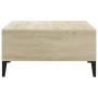 Mesa de centro madera contrachapada roble Sonoma 60x60x30 cm de vidaXL, Mesas de centro - Ref: Foro24-805989, Precio: 46,79 €...