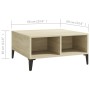 Mesa de centro madera contrachapada roble Sonoma 60x60x30 cm de vidaXL, Mesas de centro - Ref: Foro24-805989, Precio: 46,79 €...