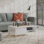 Couchtisch aus Sperrholz glänzend weiß 90x60x35 cm von vidaXL, Couchtisch - Ref: Foro24-806001, Preis: 60,23 €, Rabatt: %
