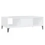 Mesa de centro madera contrachapada blanco 103,5x60x35 cm de vidaXL, Mesas de centro - Ref: Foro24-806022, Precio: 46,49 €, D...