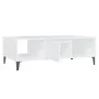 Mesa de centro madera contrachapada blanco 103,5x60x35 cm de vidaXL, Mesas de centro - Ref: Foro24-806022, Precio: 46,49 €, D...