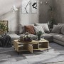 Couchtisch aus eichenfarbenem Sperrholz, 103,5 x 60 x 35 cm von vidaXL, Couchtisch - Ref: Foro24-806025, Preis: 45,12 €, Raba...