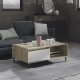Couchtisch aus Sperrholz in Weiß und Eiche, 90 x 60 x 35 cm von vidaXL, Couchtisch - Ref: Foro24-806009, Preis: 64,49 €, Raba...