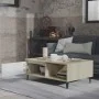 Couchtisch aus Sperrholz in Weiß und Eiche, 90 x 60 x 35 cm von vidaXL, Couchtisch - Ref: Foro24-806009, Preis: 64,49 €, Raba...