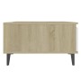 Couchtisch aus Sperrholz in Weiß und Eiche, 90 x 60 x 35 cm von vidaXL, Couchtisch - Ref: Foro24-806009, Preis: 65,78 €, Raba...