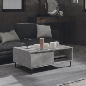 Plywood gray concrete coffee table 90x60x35 cm by vidaXL, Coffee table - Ref: Foro24-806008, Price: 57,49 €, Discount: %