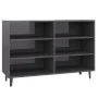 Sideboard aus glänzendem grauem Sperrholz 103,5x35x70 cm von vidaXL, Sideboards - Ref: Foro24-806048, Preis: 64,01 €, Rabatt: %