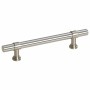 Tiradores para armarios 10 uds acero inoxidable plateado 96 mm