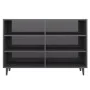 Sideboard aus glänzendem grauem Sperrholz 103,5x35x70 cm von vidaXL, Sideboards - Ref: Foro24-806048, Preis: 64,01 €, Rabatt: %