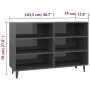 Sideboard aus glänzendem grauem Sperrholz 103,5x35x70 cm von vidaXL, Sideboards - Ref: Foro24-806048, Preis: 64,01 €, Rabatt: %