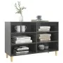Hochglanz grauer Sperrholz-Sideboard 103,5x35x70 cm von vidaXL, Schließfächer und Lagerschränke - Ref: Foro24-806039, Preis: ...
