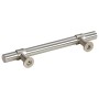 Tiradores para armarios 10 uds acero inoxidable plateado 96 mm
