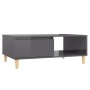 Couchtisch Sperrholz glänzend grau 90x60x35 cm von vidaXL, Couchtisch - Ref: Foro24-806003, Preis: 70,19 €, Rabatt: %