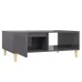 Mesa de centro madera contrachapada gris brillante 90x60x35 cm de vidaXL, Mesas de centro - Ref: Foro24-806003, Precio: 68,85...