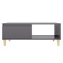 Couchtisch Sperrholz glänzend grau 90x60x35 cm von vidaXL, Couchtisch - Ref: Foro24-806003, Preis: 70,19 €, Rabatt: %