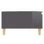 Mesa de centro madera contrachapada gris brillante 90x60x35 cm de vidaXL, Mesas de centro - Ref: Foro24-806003, Precio: 68,85...