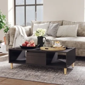Glossy gray plywood coffee table 103.5x60x35 cm by vidaXL, Coffee table - Ref: Foro24-806021, Price: 61,55 €, Discount: %