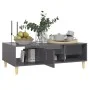 Glossy gray plywood coffee table 103.5x60x35 cm by vidaXL, Coffee table - Ref: Foro24-806021, Price: 61,44 €, Discount: %