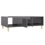 Glossy gray plywood coffee table 103.5x60x35 cm by vidaXL, Coffee table - Ref: Foro24-806021, Price: 61,44 €, Discount: %