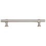 Tiradores para armarios 10 uds acero inoxidable plateado 128 mm
