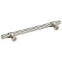 Tiradores para armarios 10 uds acero inoxidable plateado 128 mm