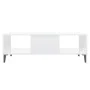 Mesa de centro madera contrachapada blanco brillo 103,5x60x35cm de vidaXL, Mesas de centro - Ref: Foro24-806028, Precio: 55,8...