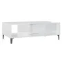 Mesa de centro madera contrachapada blanco brillo 103,5x60x35cm de vidaXL, Mesas de centro - Ref: Foro24-806028, Precio: 55,8...