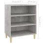 Concrete gray plywood sideboard 57x35x70 cm by vidaXL, Sideboards - Ref: Foro24-806053, Price: 43,45 €, Discount: %
