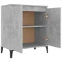 Concrete gray plywood sideboard 60x35x70 cm by vidaXL, Sideboards - Ref: Foro24-806080, Price: 57,37 €, Discount: %