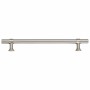 Tiradores para armarios 10 uds acero inoxidable plateado 160 mm