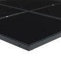 Juego de comedor para jardín 5 piezas textilene negro