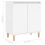 Sideboard mit weißen Sperrholzbeinen 60x35x70 cm von vidaXL, Sideboards - Ref: Foro24-806067, Preis: 76,51 €, Rabatt: %