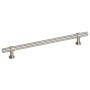 Tiradores para armarios 10 uds acero inoxidable plateado 160 mm