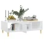 Couchtisch aus glänzend weißem Sperrholz, 103,5 x 60 x 35 cm von vidaXL, Couchtisch - Ref: Foro24-806019, Preis: 76,54 €, Rab...