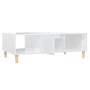 Couchtisch aus glänzend weißem Sperrholz, 103,5 x 60 x 35 cm von vidaXL, Couchtisch - Ref: Foro24-806019, Preis: 76,80 €, Rab...