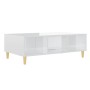 Couchtisch aus glänzend weißem Sperrholz, 103,5 x 60 x 35 cm von vidaXL, Couchtisch - Ref: Foro24-806019, Preis: 76,80 €, Rab...