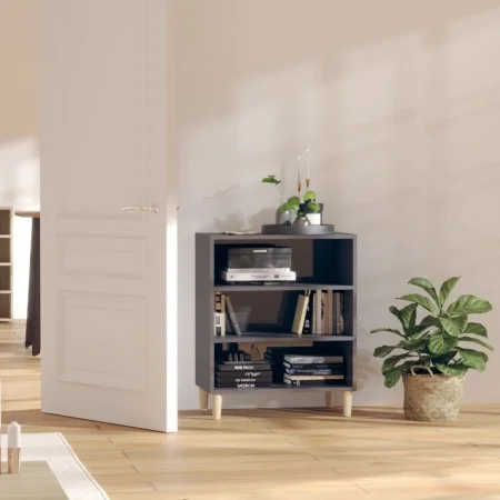 Sideboard aus glänzendem grauem Sperrholz 57x35x70 cm von vidaXL, Sideboards - Ref: Foro24-806057, Preis: 47,18 €, Rabatt: %