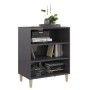 Sideboard aus glänzendem grauem Sperrholz 57x35x70 cm von vidaXL, Sideboards - Ref: Foro24-806057, Preis: 47,77 €, Rabatt: %