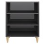 Sideboard aus glänzendem grauem Sperrholz 57x35x70 cm von vidaXL, Sideboards - Ref: Foro24-806057, Preis: 47,77 €, Rabatt: %