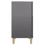 Sideboard aus glänzendem grauem Sperrholz 57x35x70 cm von vidaXL, Sideboards - Ref: Foro24-806057, Preis: 47,18 €, Rabatt: %