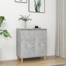 Betongraues Sperrholz-Sideboard und Beine 60x35x70 cm von vidaXL, Sideboards - Ref: Foro24-806071, Preis: 61,35 €, Rabatt: %