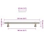 Tiradores para armarios 10 uds acero inoxidable plateado 160 mm