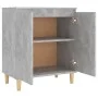 Aparador y patas madera contrachapada gris hormigón 60x35x70 cm de vidaXL, Aparadores - Ref: Foro24-806071, Precio: 60,58 €, ...