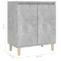 Concrete gray plywood sideboard and legs 60x35x70 cm by vidaXL, Sideboards - Ref: Foro24-806071, Price: 60,58 €, Discount: %